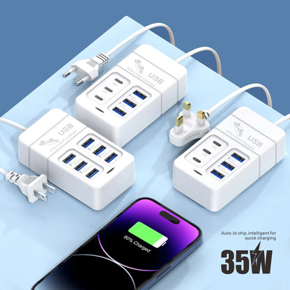 6-Port Fast USB Wall Charger