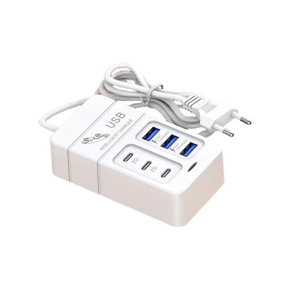 6-Port Fast USB Wall Charger