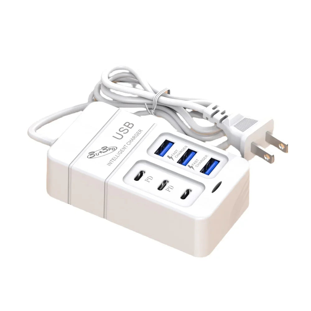 6-Port Fast USB Wall Charger